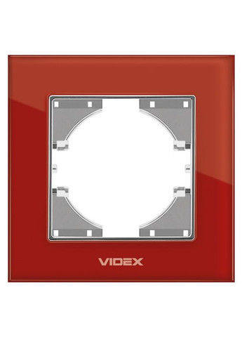 Рамка на 1 пост BINERA VFBNFRG1H-RD красная горизонтальная Videx (282312820)