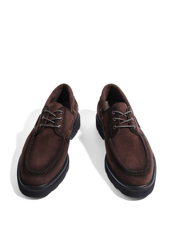 Коричневые мужские туфли mu308a-60-y3 коричневый замша Miguel Miratez