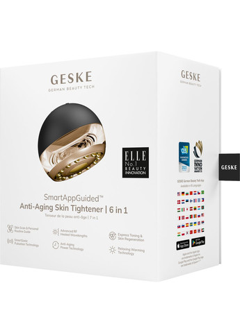 Масажер для підтяжки шкіри обличчя Anti-aging Skin Tightener 6в1 gray GESKE (341525899)