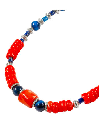 Намисто "Лазурне побережжя" Лазурит, Котяче око, Корал Fursa fashion (369761753)