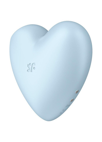 Вакуумний стимулятор-серце з вібрацією Cutie Heart Blue Satisfyer (297588160)
