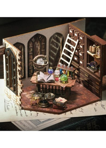 Румбокс Магічний двухповерховий будинок 3D конструктор DIY Roombox LV-003 + купол No Brand (362453235)