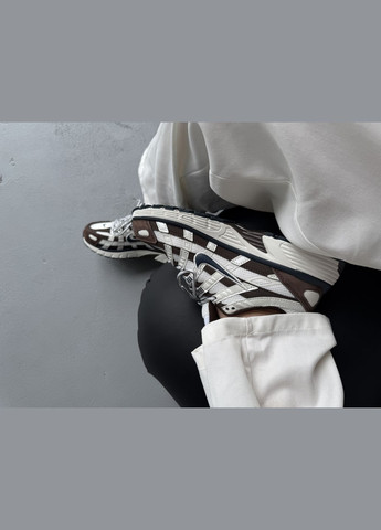 Коричневі Осінні кросівки чоловічі і жіночі nike p-6000 white brown | найк р-6000 коричневі No Brand