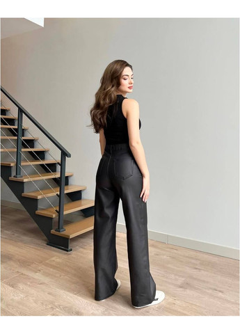 🖤 Матові штани з еко-шкіри – ефектний акцент у твоєму гардеробі! Розмірна сітка в описі Vione (367077594)