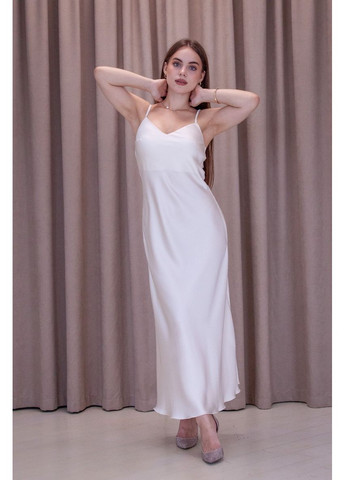 Молочное вечернее платье Sok однотонное