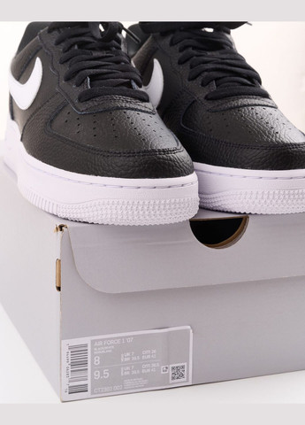 Белые всесезонные кроссовки мужские air force 1'07 ct2302-002 весна-осень кожа черные Nike