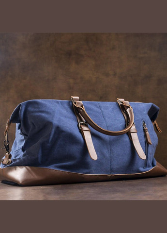 Дорожня сумка текстильна велика 20083 Синя Vintage (297129814)