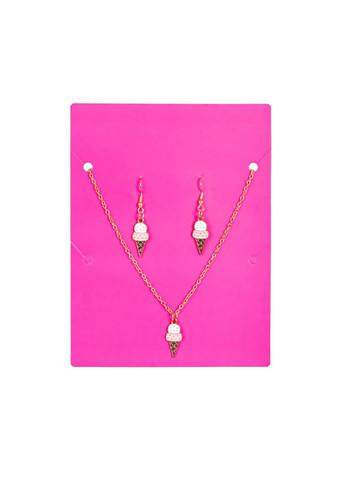 Бижутерия детская 2 в 1 Ice-Cream Fashion T24607 серьги + подвеска Lukky (322841319)