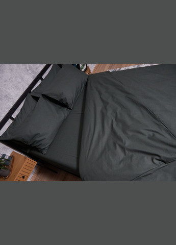 Комплект постільної білизни Бязь Gold Люкс «» євро 200х220 наволочки 4х50х70 (MS-820002171) Moon&Star Dark Green (285716804)