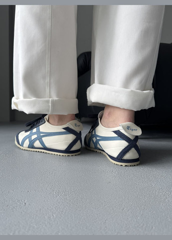 Кроссовки женские Asics Onitsuka Tiger Mexico Beige Blue | Асикс Онитсука Тайгер бежевые No Brand бежевые демисезоны (342717929)