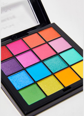 Палетка теней Professional Makeup Ultimate Shadow Palette 04 Brights (с дефектом на крышке) NYX Professional Makeup (280266072)