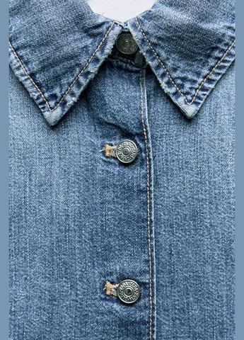 Джинсова сорочка trf із вирізом ззаду Zara (341531124)