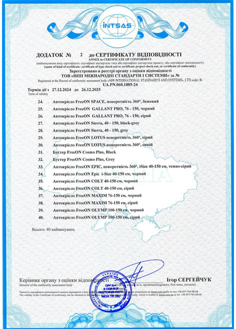 Автокресло RIDER Black FreeOn (317028414)