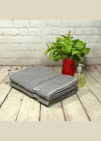 Aisha Home Textile рушник махровий aisha — сірий 50*90 (400 г/м²) сірий виробництво -