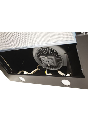 Витяжка кухонна Телескоп ЕКО 60см 550м3 Чорна, вставка Нержавійка Profit M (330129343)