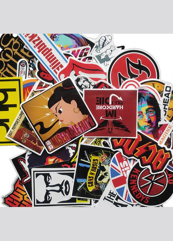 Набор стикеров "Легенды Года" Рок группы. Наклейки No Brand (316531118)