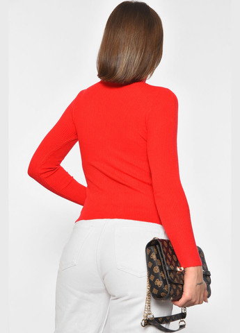 Гольф женский однотонный красного цвета Let's Shop (301764172)