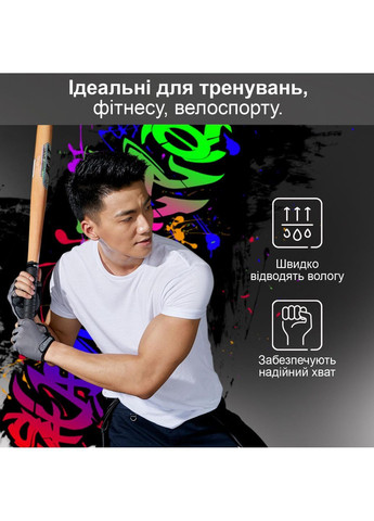 Перчатки без пальцев для турника спорта GDragon Sport велоперчатки для фитнеса тренировок противоскользящие Серые 66_2_M_4 No Brand (362954855)