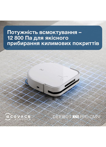Робот-пылесос Deebot Ozmo X5 Pro Omni (DDX39) White Ecovacs (341489088)