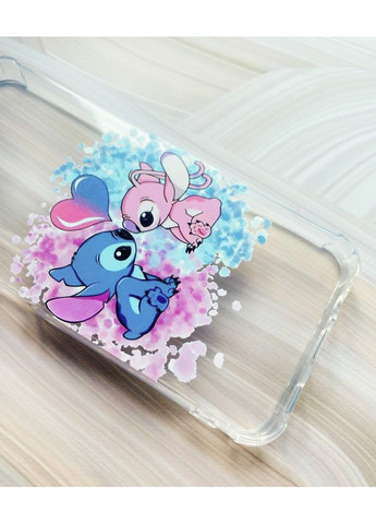 Чохол з потовщеними кутами на Samsung Galaxy S21 Ultra Стіч і Ангел (принт 391) Creative (360673573)