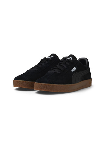 Чорні кеди club suede leather sneakers unisex Puma