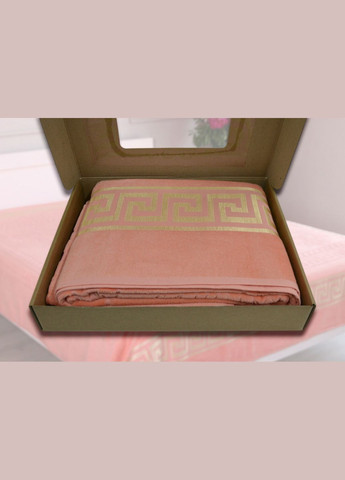 Махровое покрывало 200х215см (Пике) Персиковое Kayra (318382401)