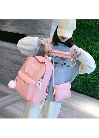 Набір шкільний 3 в 1 рюкзак, сумочка, пенал 1273 Чорний No Brand (362475138)