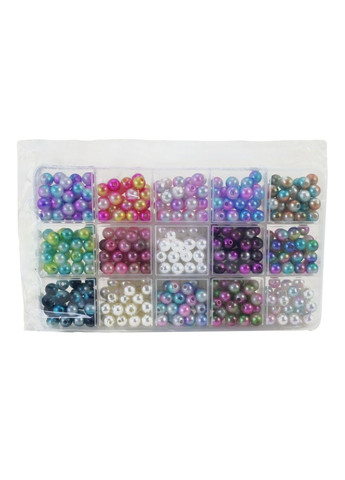 Детский комплект бисера для создания браслетов и украшений - набор для плетения - No Brand 1198-34/35 (371924998)