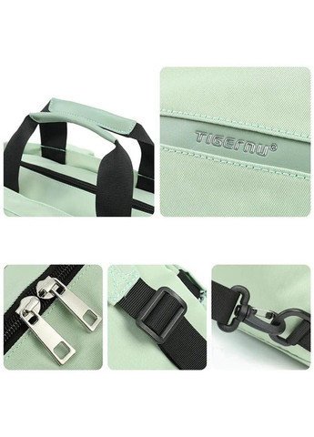 Рюкзак женский тканевый 12 л городской с отделением для ноутбука маленький Зеленый 39567 Tigernu (355884835)