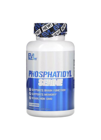 Фосфатидилсерин Phosphatidyl Serine 60 Veggie Capsules EVLution Nutrition (282927217)