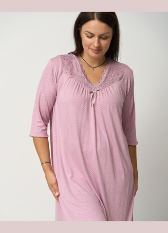 Віскозна сорочка з мереживом та рукавом 3/4, батал Nicoletta (306614065)