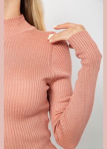 Пудровий водолазка жіноча в рубчик, колір світло-сірий, 214r91306 Ager