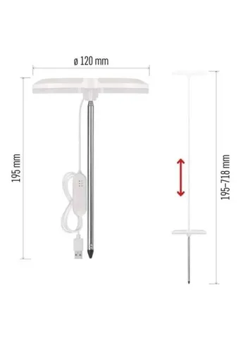 Лампочка LED лампа для растений с таймером и диммером (Z7902) Emos LED лампа для рослин з таймером та димером (401734646)