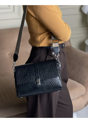 Сумка женская натуральная кожа тиснение два ремешка кроссбоди Genuine Leather Кросбоді (363115483)