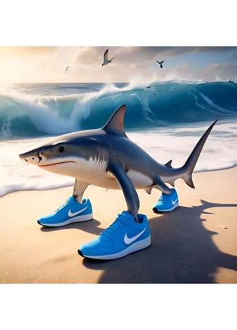 Мягкая игрушка брелок Брейнрот Тралалеро Тралала 18 см (XY093) No Brand (366220478)