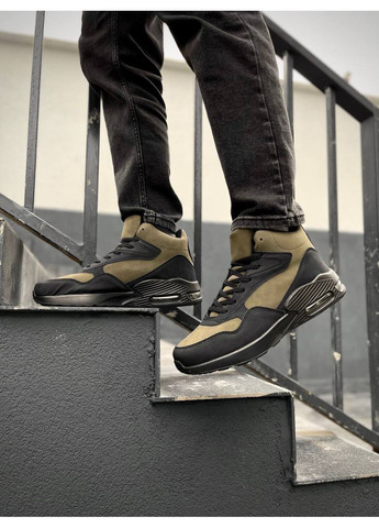 Хакі чоловічі зимові кросівки No Brand