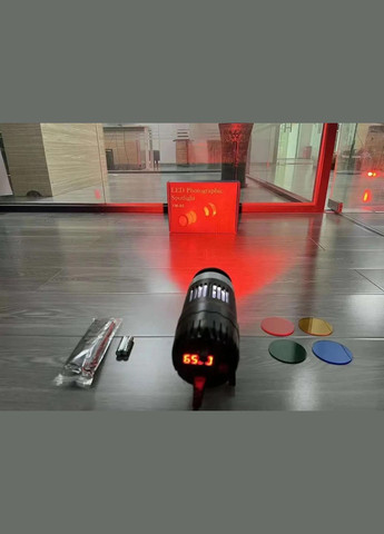 Світлодіодний прожектор YM-80 50 Вт з яскравістю 3200K-6500K + 5 кольорових лінз Освітлювач Постійне світло Студійне світло Selfie (311224794)