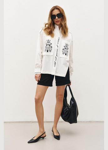 Молочная рубашка Modna KAZKA