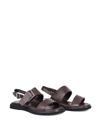 Коричневые женские сандалии 581305 коричневый кожа Attizzare