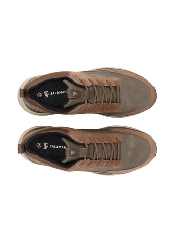 Коричневые демисезонные мужские кроссовки коричневый Salamander