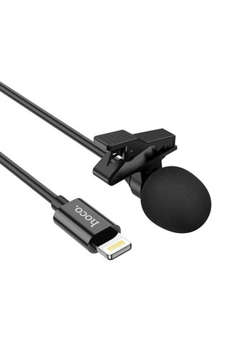 Проводной петличный микрофон L14 для смартфона и ноутбука (Lightning) Hoco (369798333)