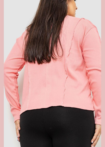 Розовый лонгслив женский в рубчик Ager (300328435)