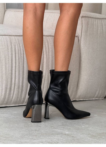 Черные демисезонная элегантные женские ботильоны No Brand