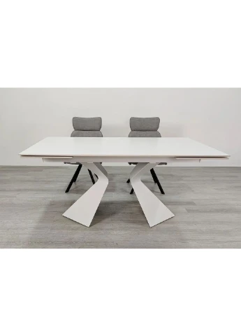 Стол раскладной LAURA CERAMIC 160(240)x90 см керамика белый матовый No Brand (400359768)