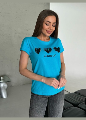 Футболка ISSA PLUS WN20-599 блакитно- Magnet - (301035771)