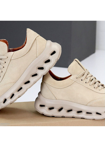 Замшевые кроссовки Helen бежевые (360389542)