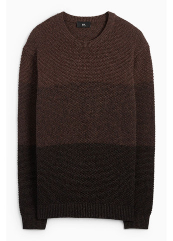 Коричневий демісезонний в'язаний светр C&A