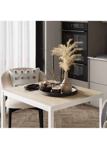 Обеденный стол Brevity Loft mini 670х750х670 Дуб сонома/Белый металл (TB03130000010) Art In Head (337309130)