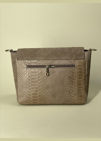Сумка жіноча Італія, натуральна шкіра та замш, з фактурою змія, кросбоді через плече, елегантна Firenze Кросбоді (341251994)
