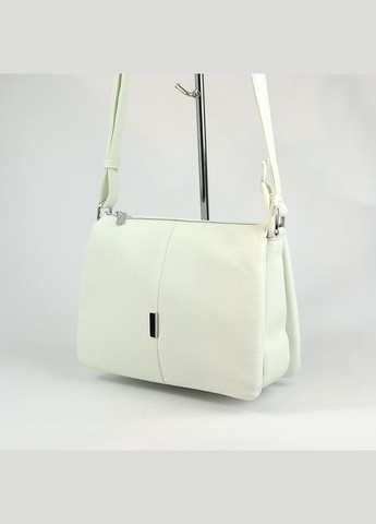 Біла жіноча молодіжна сумка крос боді на три відділення через плече No Brand (293942341)